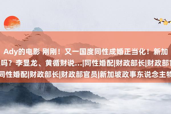 Ady的电影 刚刚！又一国度同性成婚正当化！新加坡同性恋无罪，会承认吗？李显龙、黄循财说...|同性婚配|财政部长|财政部官员|新加坡政事东说念主物