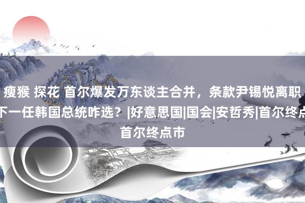 瘦猴 探花 首尔爆发万东谈主合并，条款尹锡悦离职，下一任韩国总统咋选？|好意思国|国会|安哲秀|首尔终点市